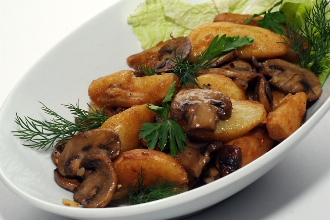 картошка с грибами