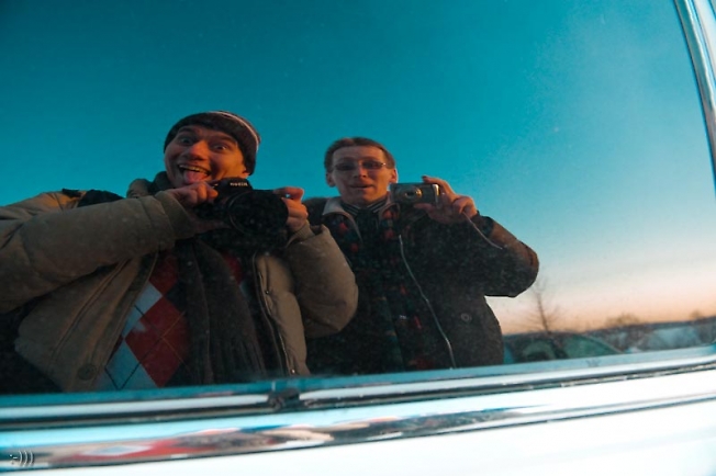 автопортрет с фотографом.