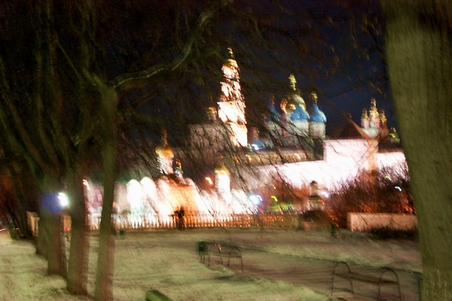 силуэт города ночной