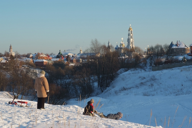 Посад зимой