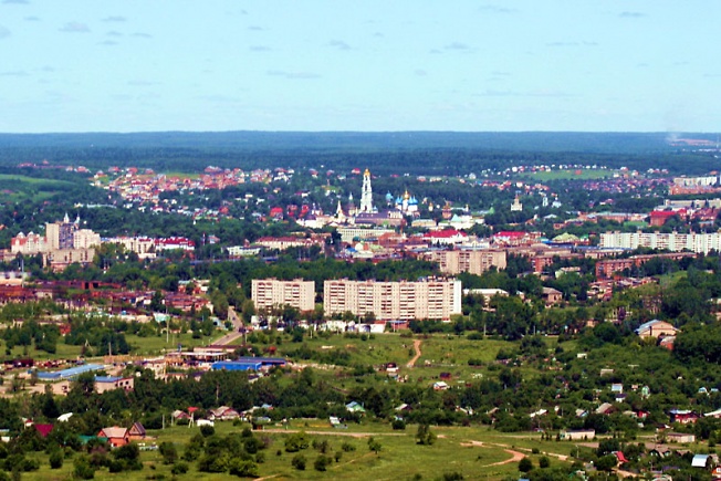 Вид на Сергиев Посад с юго-востока