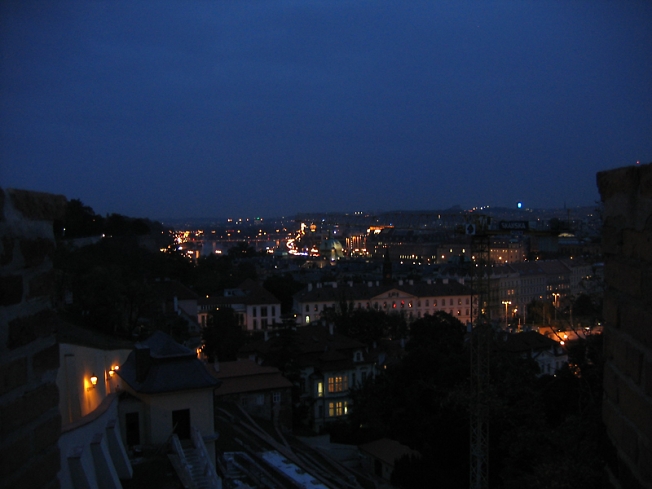Прага поздним вечером