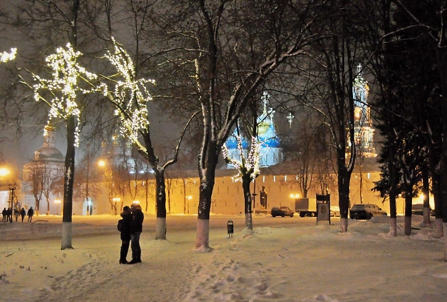 Новогодняя ночь на Красногорской площади