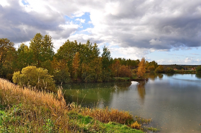 Осенний пруд недалеко от д. Гаврилково
